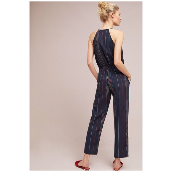 Antropologie Striped Halter Dolan Jumpsuit - Picture 3 of 8